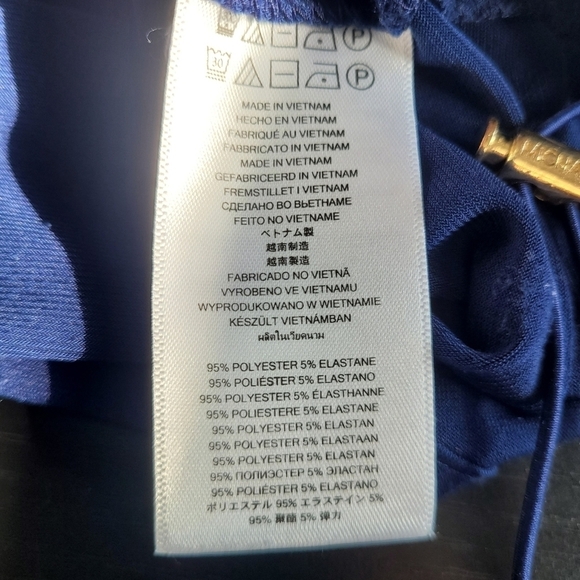 Michael Kors Ruched Blue Sleeveless Bodycon Dress Size XXS - Picture 4 of 6